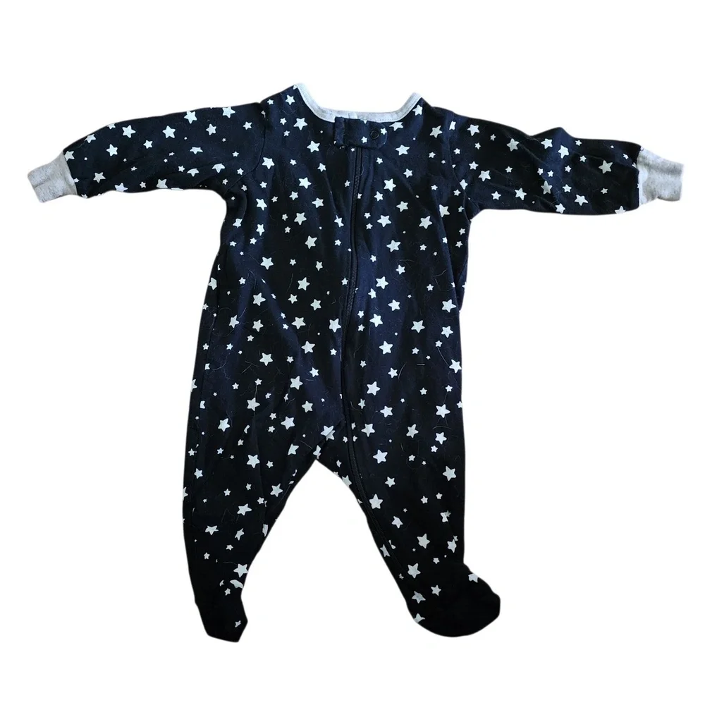 Carter's & Gerber Sleepers (5) Newborn NB‎ 0-3M Baby Pajamas Zip Up Cotton